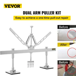 VEVOR CarTool Kit 75/85/110Cm Dent Pull Lever Straightening Bar Kit Wavy Wire Aluminum Suction Cups Body Damage Pulling Fix Tool