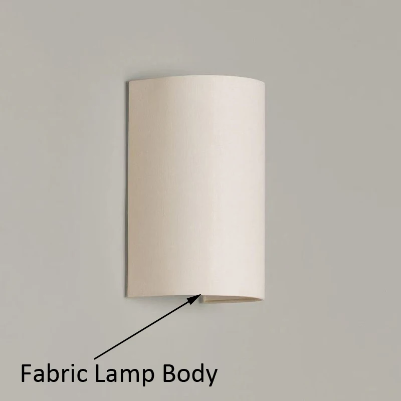 New Modern Minimalist Wall Lamp Bedroom Bedside Light Hallway Lighting Tuya Wi-Fi Bluetooth Smart Linen Fabric Light