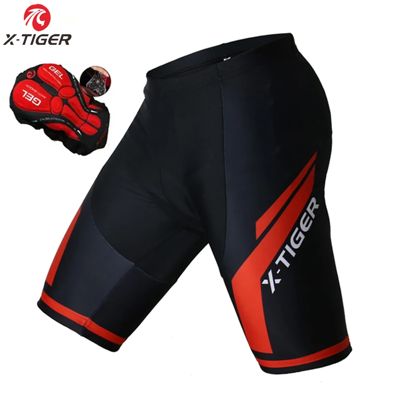 X-TIGER Cycling Shorts Men Gel Pad Bicycle Clothes MTB Road Bike Pants Anti-slip Leg Grips Bike Shorts Summer Outfit Clothes