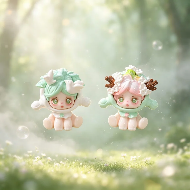 Nuonuo Forest Whisper Serie Bohnenfiguren, DIY-Dekorationszubehör, Exquisite Mini-Ornamente für Auto und Schreibtisch, Geschenkidee – Detail 5
