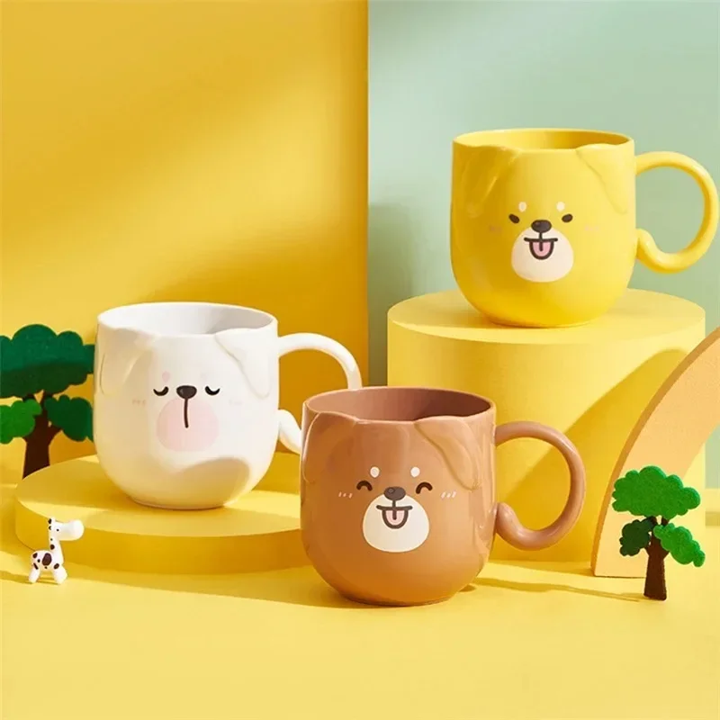 1pcs Children Coffee Cup Cute Cat Mouthwash Toothbrush Mug Smash Resistant Plastic Cups Home Travel Cartoon Thickened Wash Cup