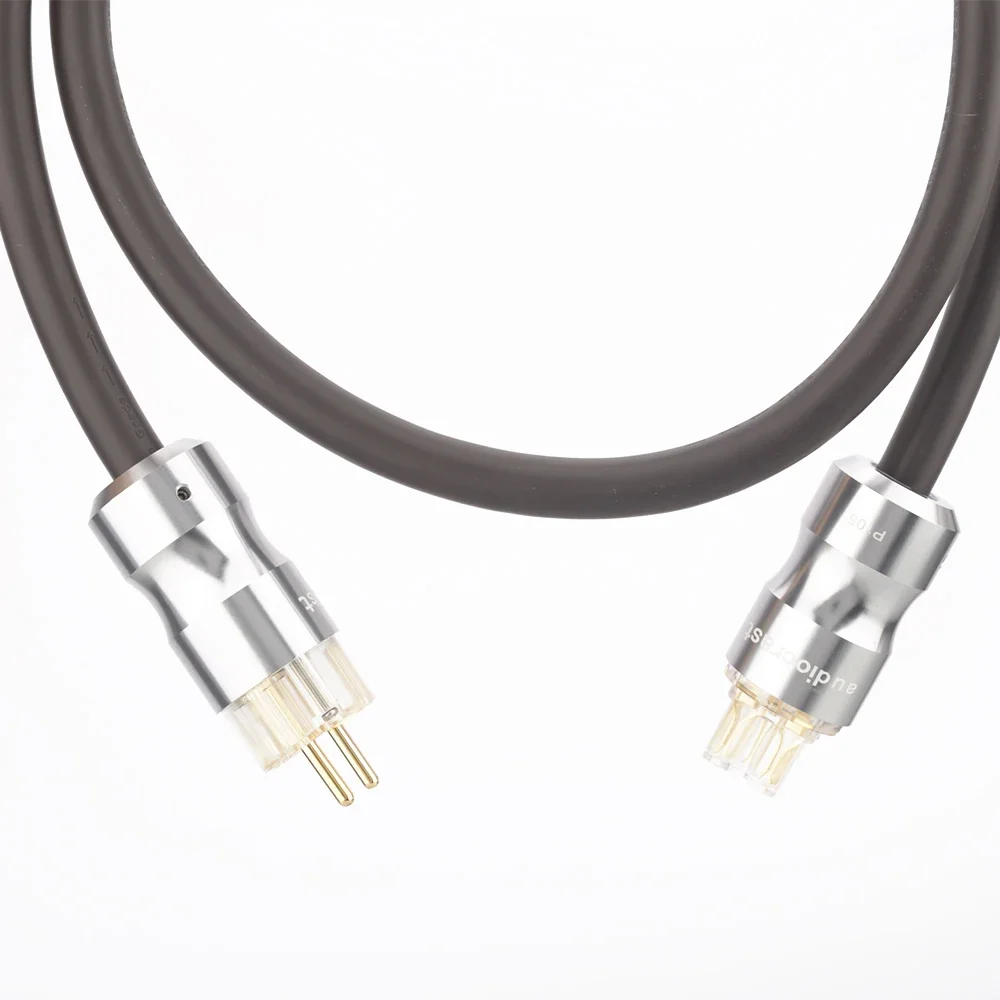 Audiocrast Hi-End EU Schuko enchufe de alimentación Viborg VP1606 OFC RISR 6MM cuadrados cables de alimentación de CA Cable de Audio grado 16MM
