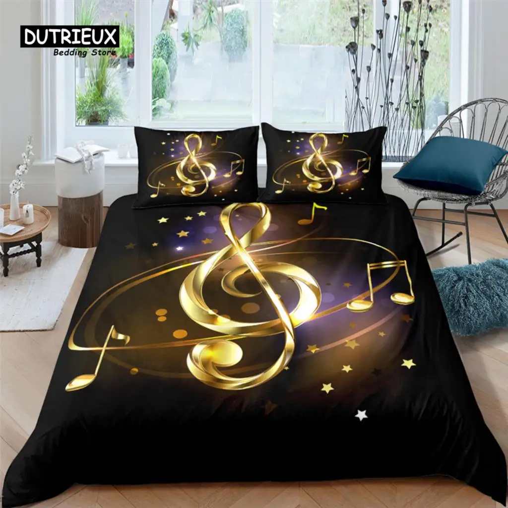 

Home Living Luxury 3D Color Notes Print 2/3Pcs Comfortable Duvet Cover PillowCase Bedding Sets Kids Queen and King EU/US/AU Size