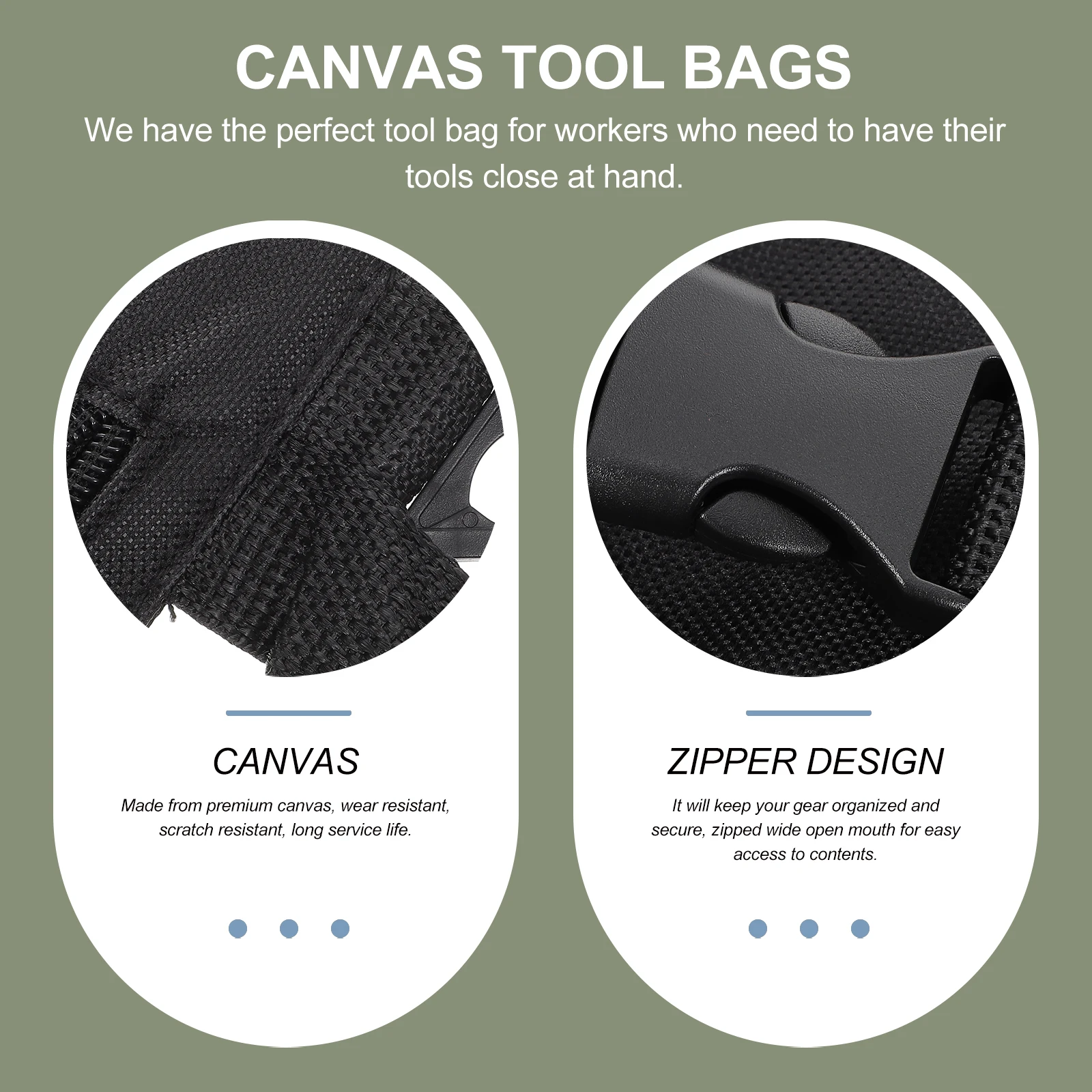 

Tool Bag Oxford Cloth Pouch ganizer Large Capacity Smooth Zipper Adjustable Buckle Portable Tool Storage Utility Tote Bags For