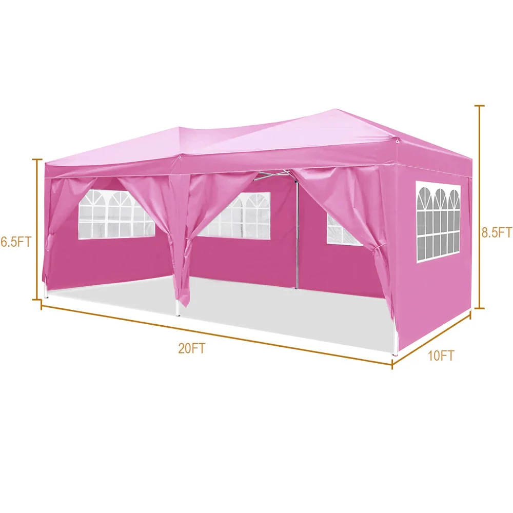 Toldo plegable con 6 paredes laterales extraíbles, refugio para eventos al aire libre, cenador, tiendas portátiles para fiestas, playa, Camping, toldo emergente