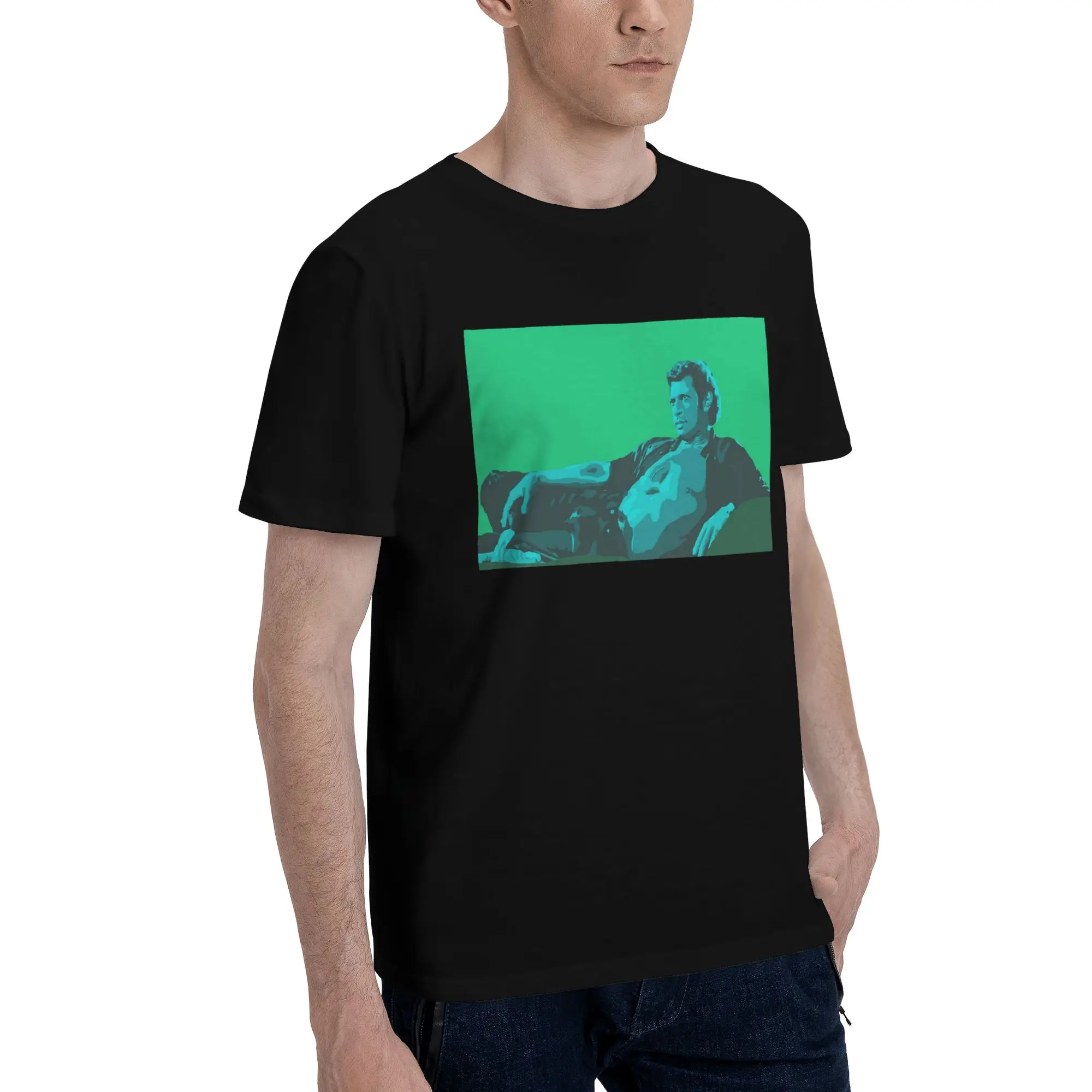 

Мужская футболка Jeff Goldblum 1, большие размеры, мужские хлопковые футболки с круглым вырезом, короткие летние мужские футболки