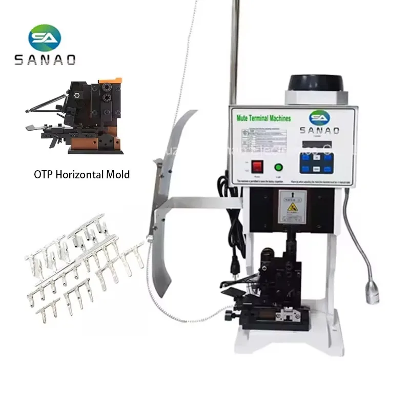 Full English Display Semi-automatic Mute Terminal Crimping Machine for Cable SA-2.0T