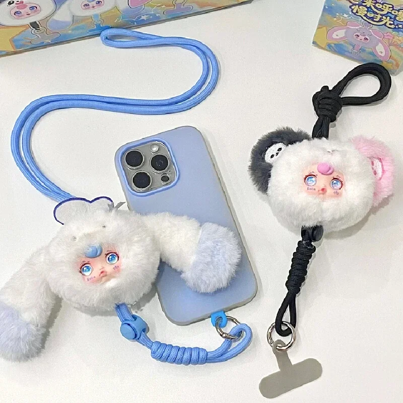 

Yumi Snout медленное время мобильная веревка слепая коробка трендовая игрушка плюшевый ремешок для телефона милый мультяшный кукла брелок кулон загадочная коробка подарок