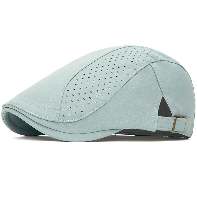 HT5136 Spring Summer Sun Cap Men Women Retro Artist Painter Beret Hat Male Female Adjustable Ivy Flat Cap Breathable Beret Cap