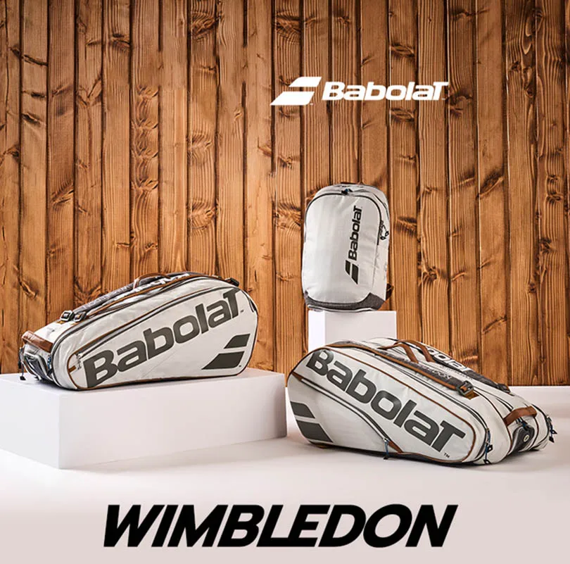 Babolat Tennis Rackets Wimbledon series Bag 3-9 Pcs Tennis Backpack Badminton Gymbag Squash Racquet Bag With Separated Shoes Bag