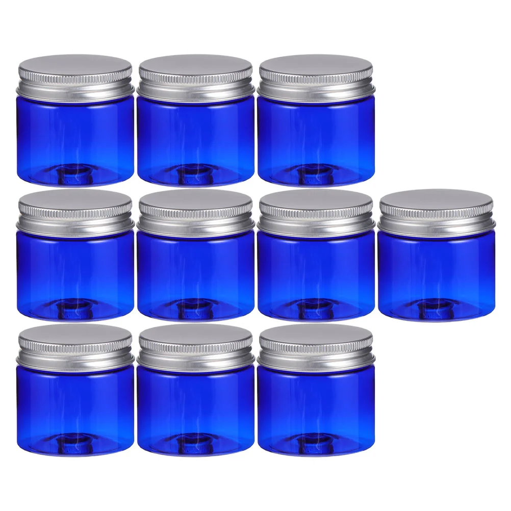 

10 Pcs Cream Storage Box Jars for Cosmetics Glass Empty Pot Travel Containers with Lids Food Plastic Pots Make up Bottle