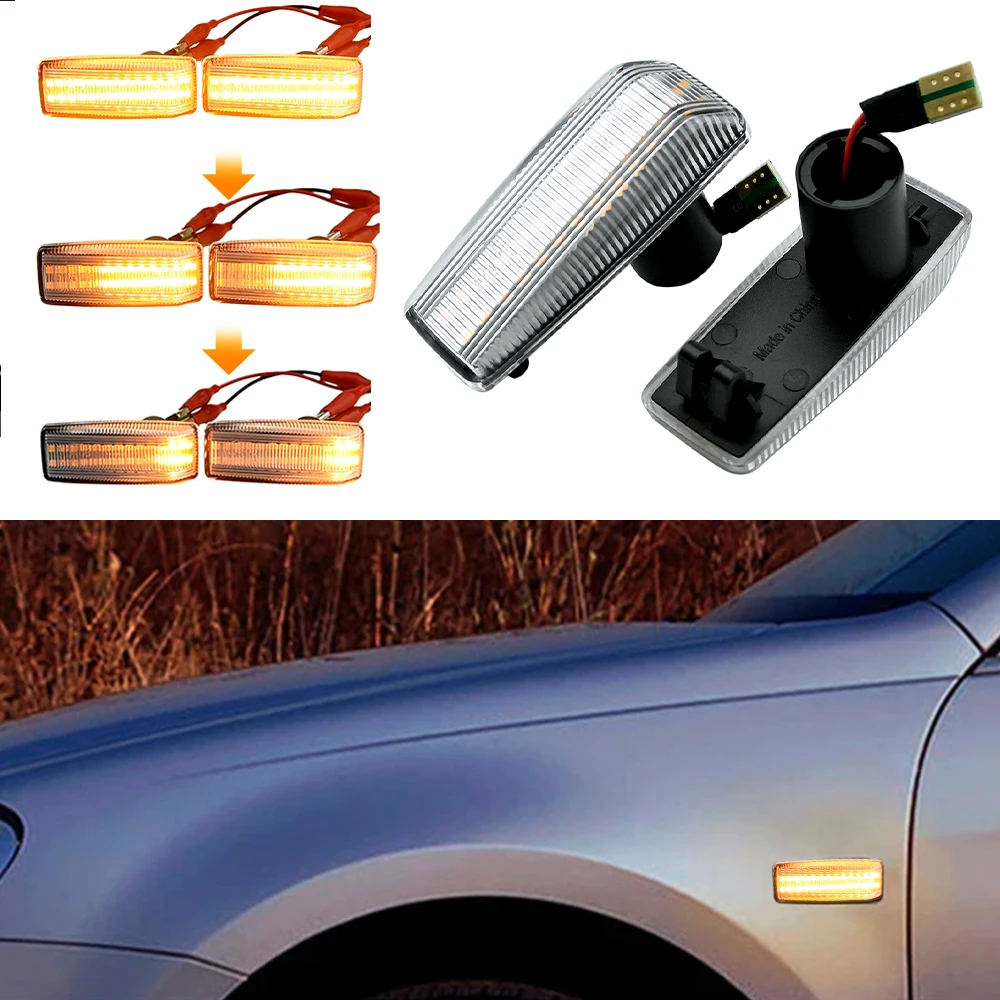 

Динамические светодиодные боковые габаритные огни, повторители указателей поворота для Mercedes-Benz SL-CLASS R129 03.1989-10.2001 1248202321