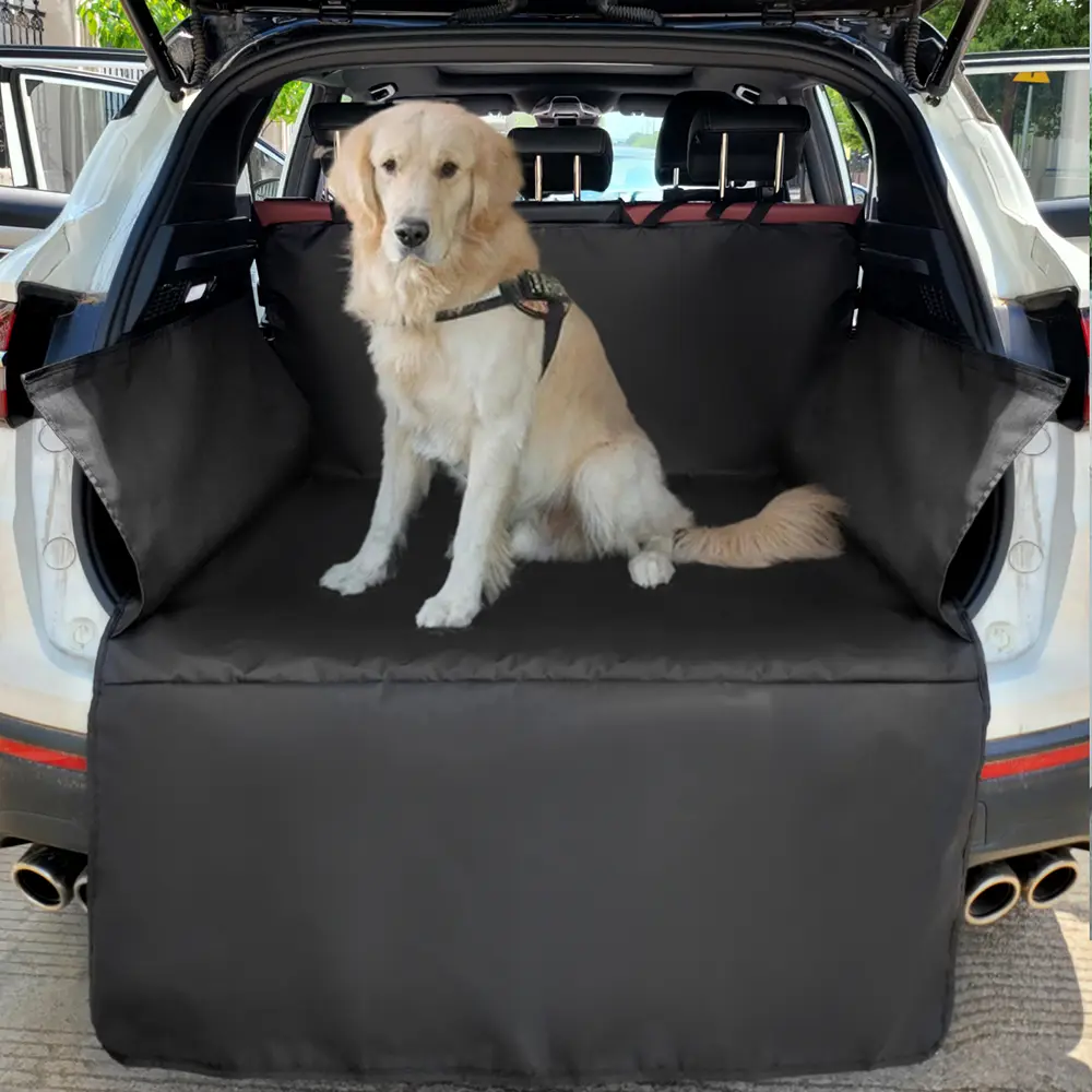 Capa de assento de carro para cachorro, à prova d'água, 600d, pano oxford, para viagem, porta-malas de carro, suv, forro de carga para cães
