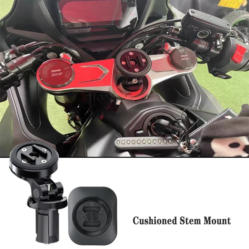 Phone Holder Tree Stem Center Mount Anti-vibration Module Quick Lock Adapter Connect  Motorcycle Smartphone Stand For Ducati BMW