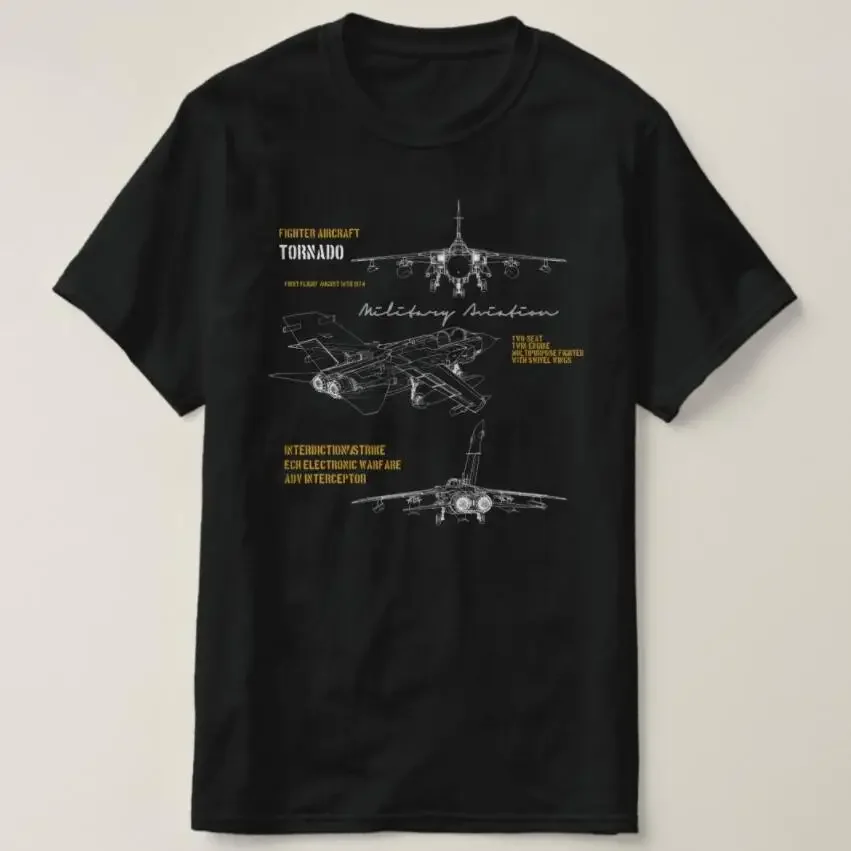 Fighter Aircraft Tornado Military Aviation Men T-Shirt Short Sleeve Casual 100% Cotton O-Neck Summer T Shirt