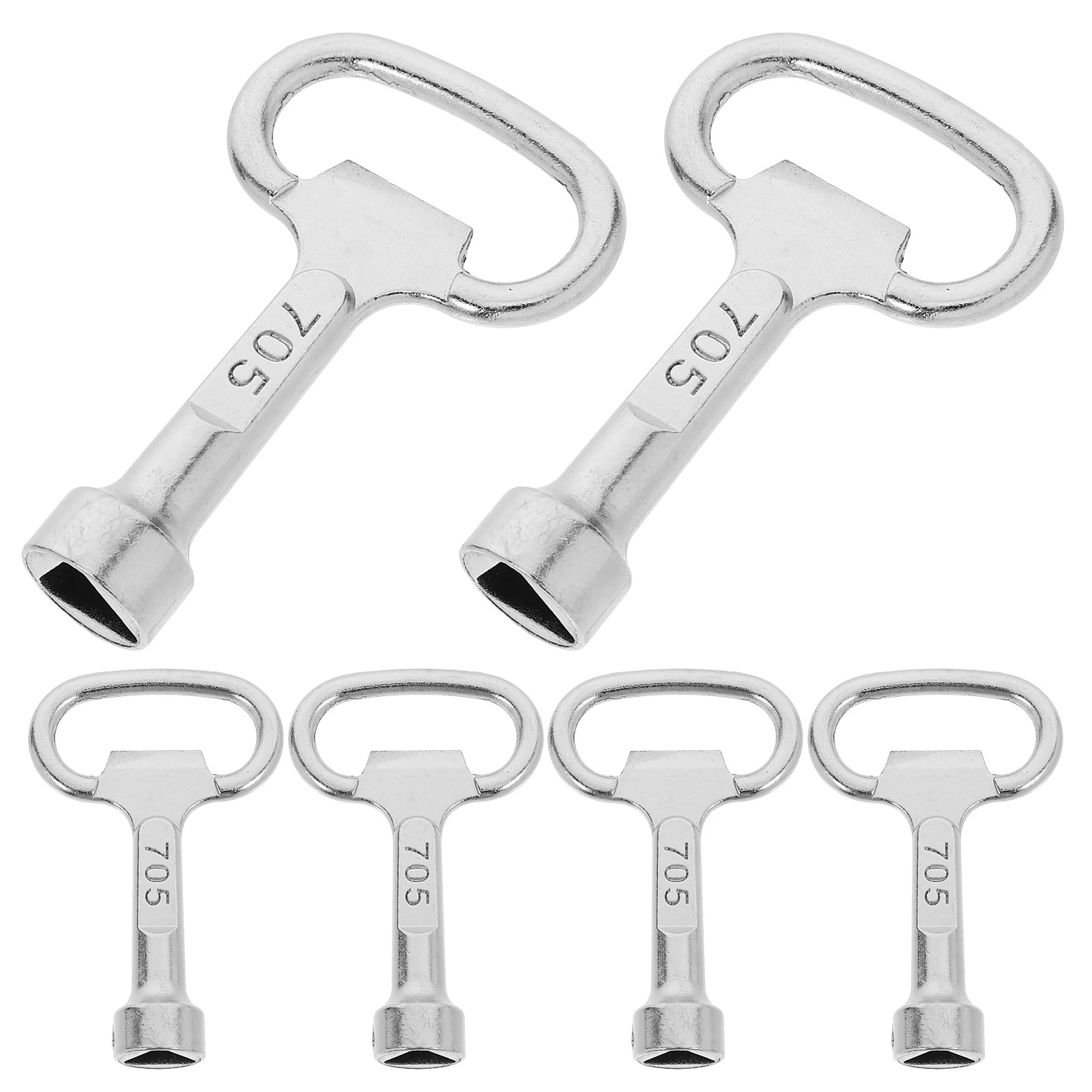 

6pcs Zinc Alloy Triangle Keys For Trash Bin Outdoor Rubbish Bin Metal Key Ergonomic Design Security Lock Tool Waste