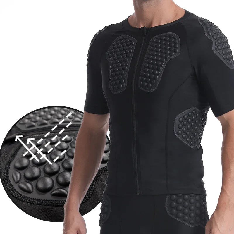 Eva Anti-Collision Rugby Training Jersey/Shorts Compression Men Hip Protector Support Soccer Basketball Goalkeeper Clothing