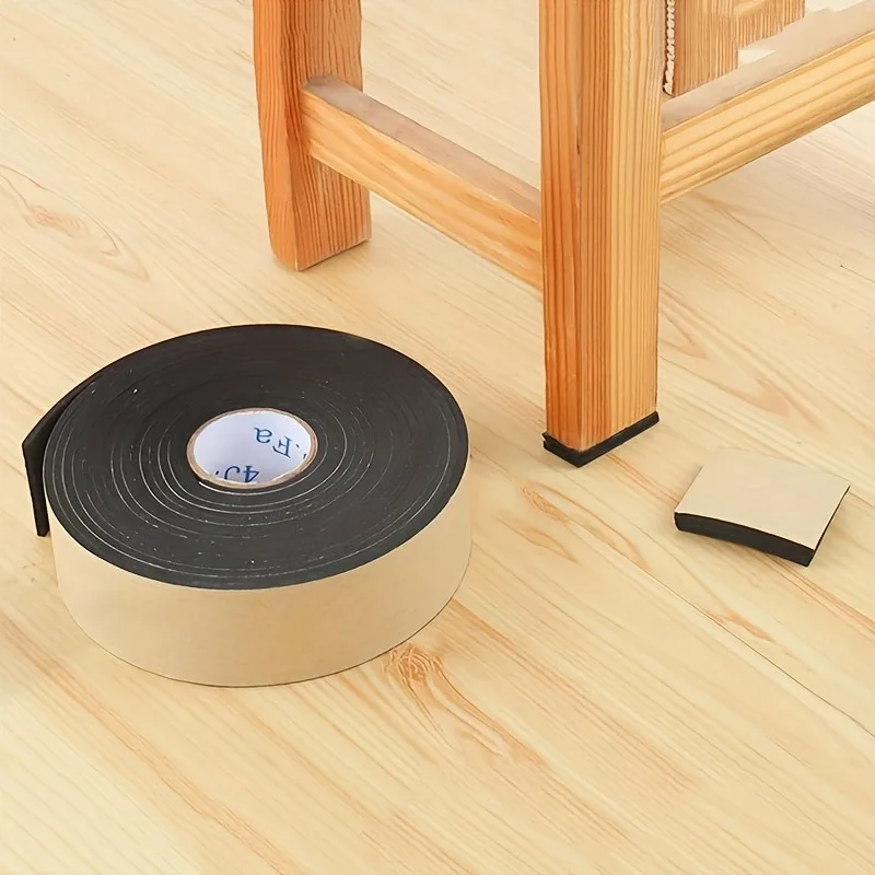 2 Rolls Cut Any Shape for Furniture & Floor Protection - 1 Roll of Felt Tape with Adhesive Backing