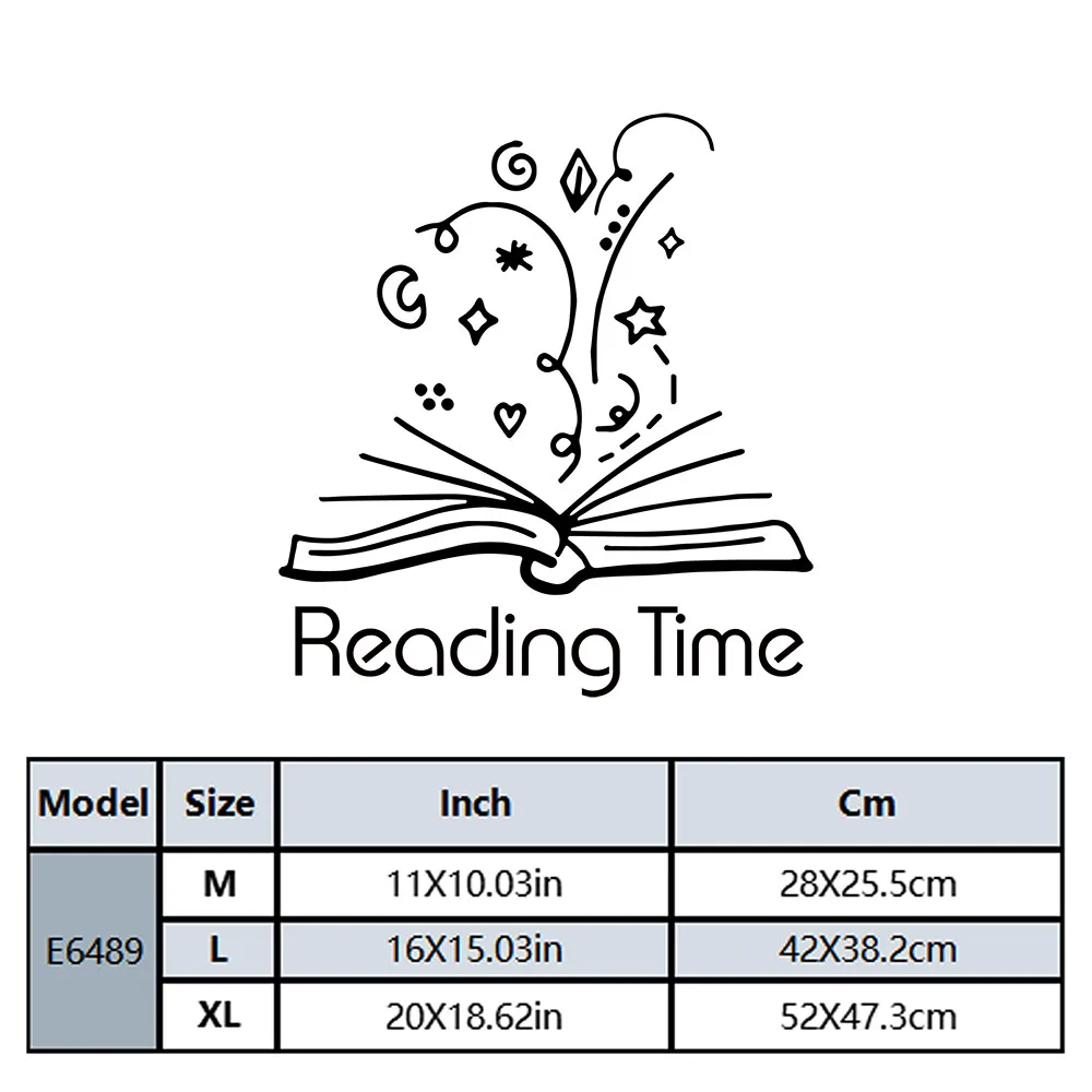 1PC Lovely Book Personalized Name Pvc Wall Decals Home Decor For Door Decor Vinyl Art Decal