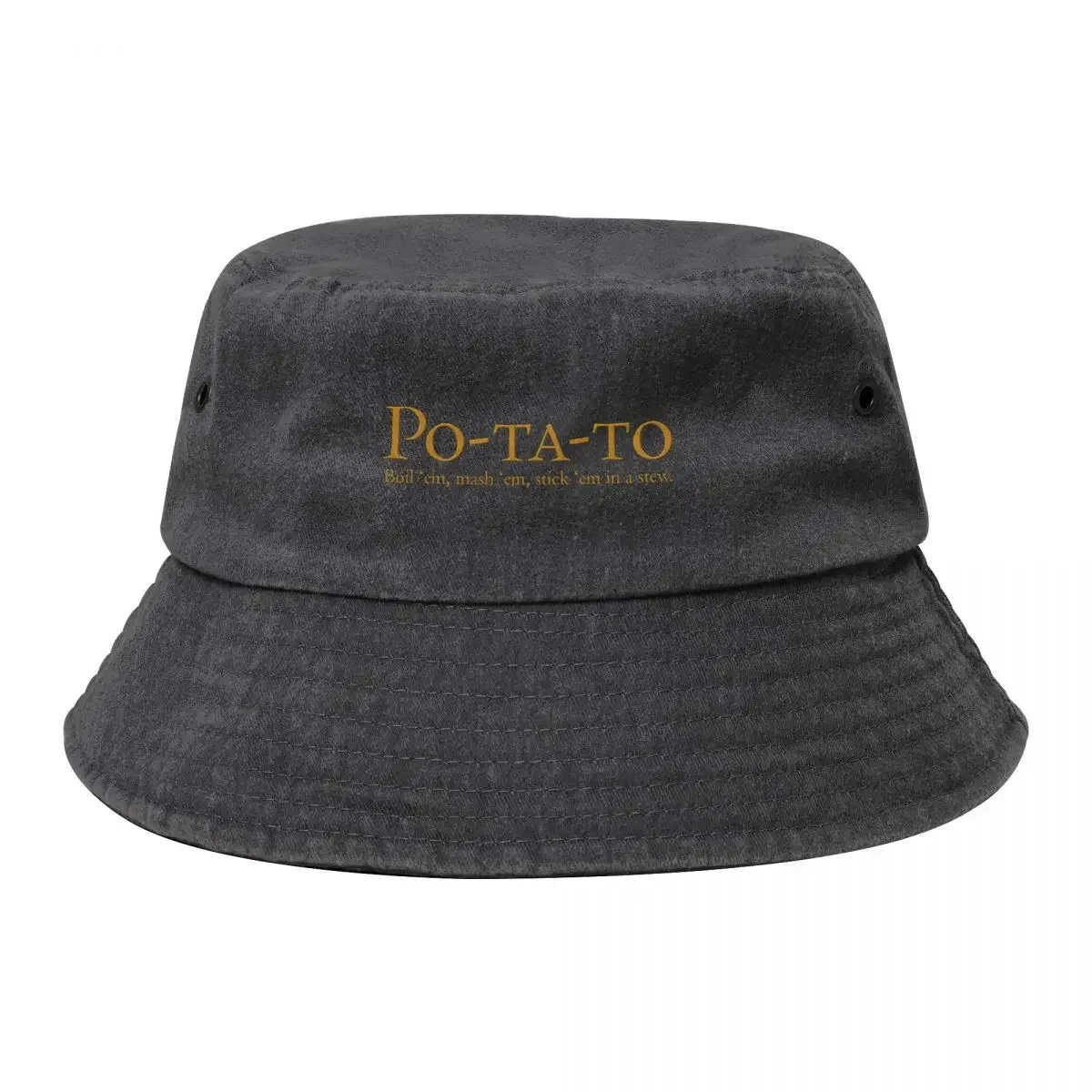 Po-ta-to - boil 'em, mash 'em, stick 'em in a stew Bucket Hat Bobble Hat Hat Christmas Caps Male Women's