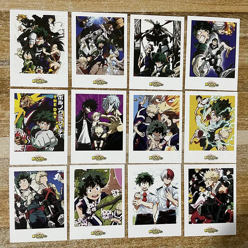 My Hero Academia Lomo Card Midoriya Izuku Bakugou Katsuki Todoroki Shoto Anime Peripheral Game Collection Cards Kid Toys Gifts