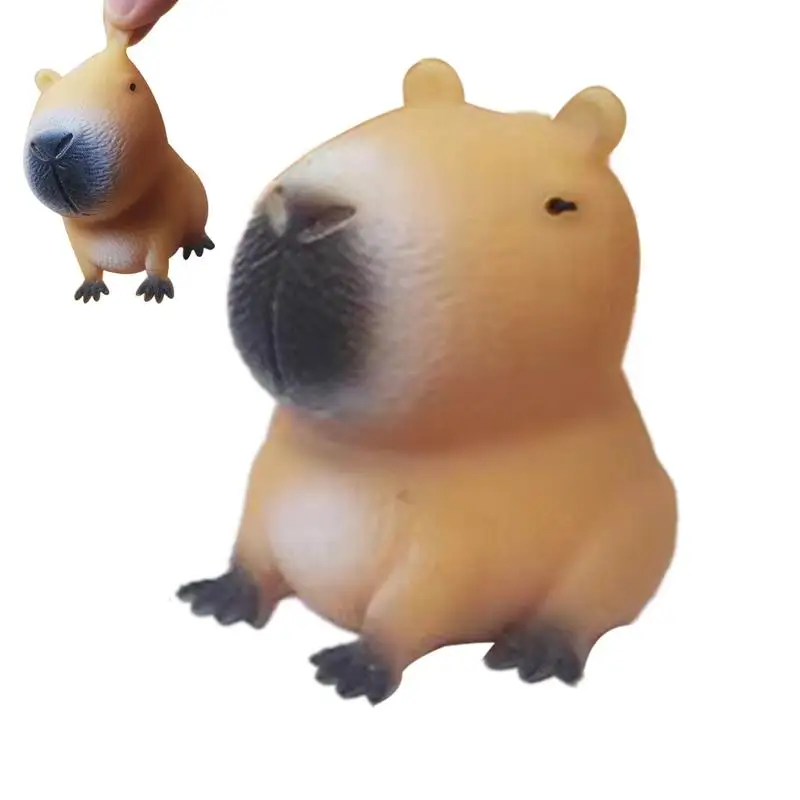 

Cute Cartoon Capybara Squeeze Toy Stress Relief Funny Animal Squeeze Toy Capybara Shape Pinch Toys Relax Gifts
