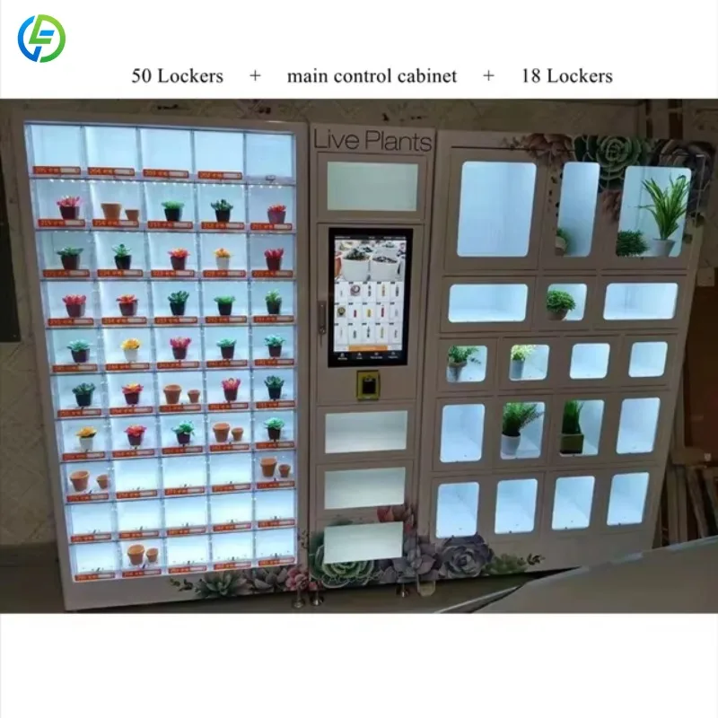 Customized Supplier Smart Touch Screen Locker Vending Machine Smart Locker Vending Machine With Credit Cards Reader