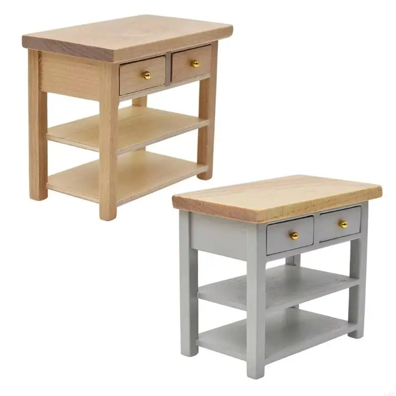 

Realistic 1/12 Dollhouses Furniture Miniature Side Cabinet For Model Display And Creative Gifts Decorative Accessories L4MC