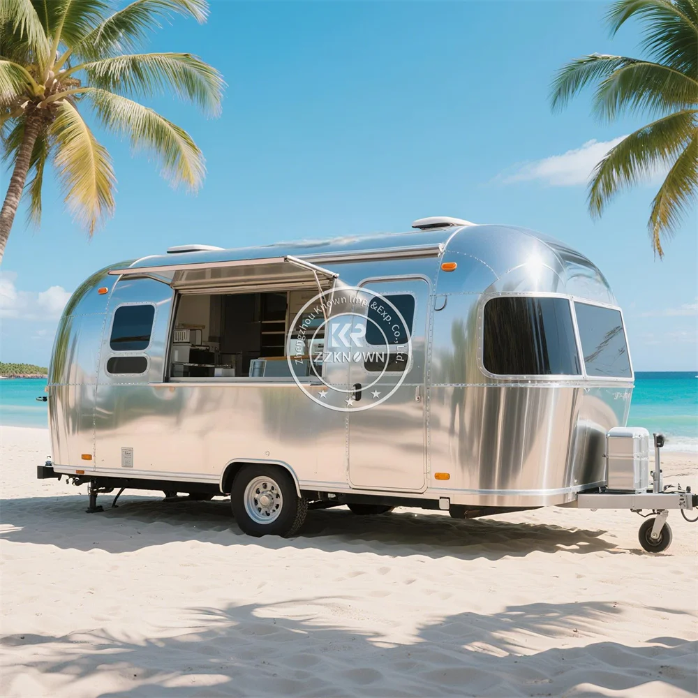

Outdoor Pizza Burger Ice Cream Coffee Fast Food Truck Trailer Hamburger Cart Mobile Coffee Kiosk Food Truck With Full Kitchen