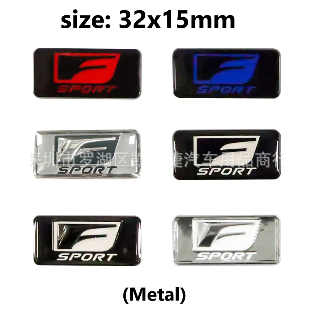 

32x15mm Metal Steering Wheel Sticker for Lexus RX300 F SPORT GX460 Ct200 IS250 ES 220D IS200 NX RX UX CT LC RC GS GX IS LS LX