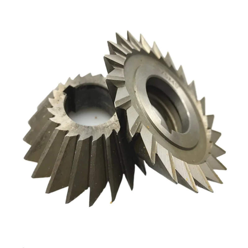 HSSM2 single angle milling cutter with a diameter of 35 45 60 75 80mm and 30 45 60 75 90 degrees is used for milling steel parts