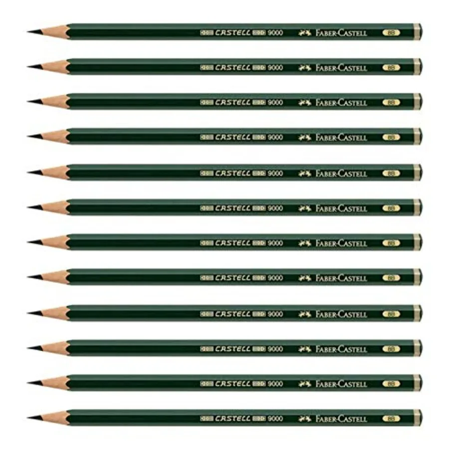 

Castell 9000 Graphite Pencils, 8B Pre-Sharpened for Sketching, Shading, and Drawing, Box of 12