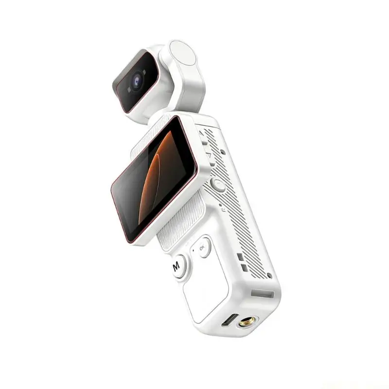 M5TD Portable Video Camera with 180 Turning Lens, Screen and Stable Recording for Travel Video, Casual Use and Daily Record