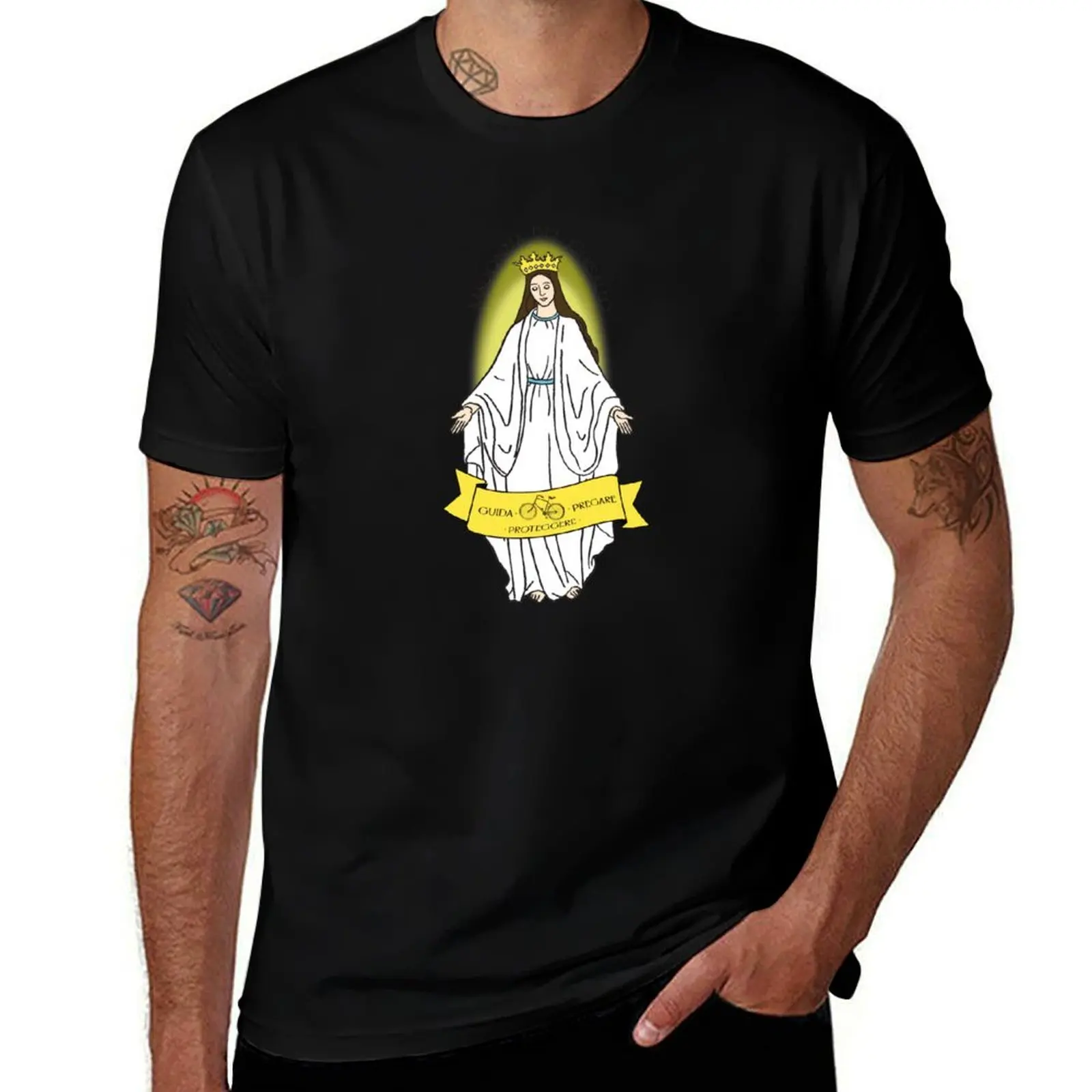 

Patron Saint of Cyclists T-Shirt anime figures anime stuff anime t shirts cotton graphic tees t shirts for men pack