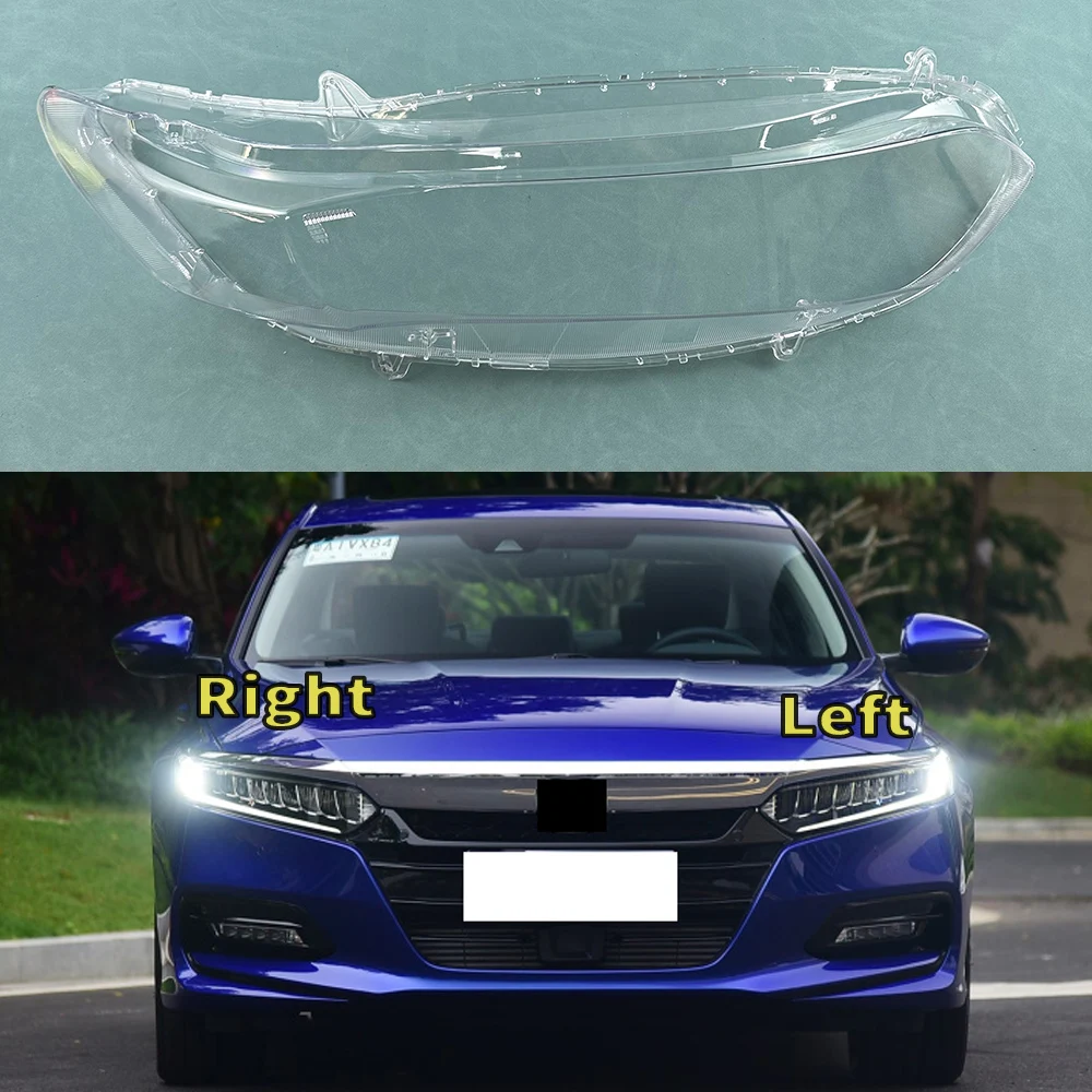 

For Honda Accord 10 Generation 2018-2022 Headlamp Cover Transparent Lamp Shade Shell Lens Plexiglass Replace Original Lampshade