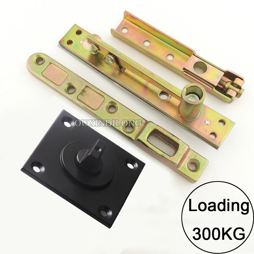 

1Set Heavy Door Pivot Hinge 360° Rotary Invisible Door Hinges Background Wall Door Shaft Hinge Install Up and Down Loading 300KG