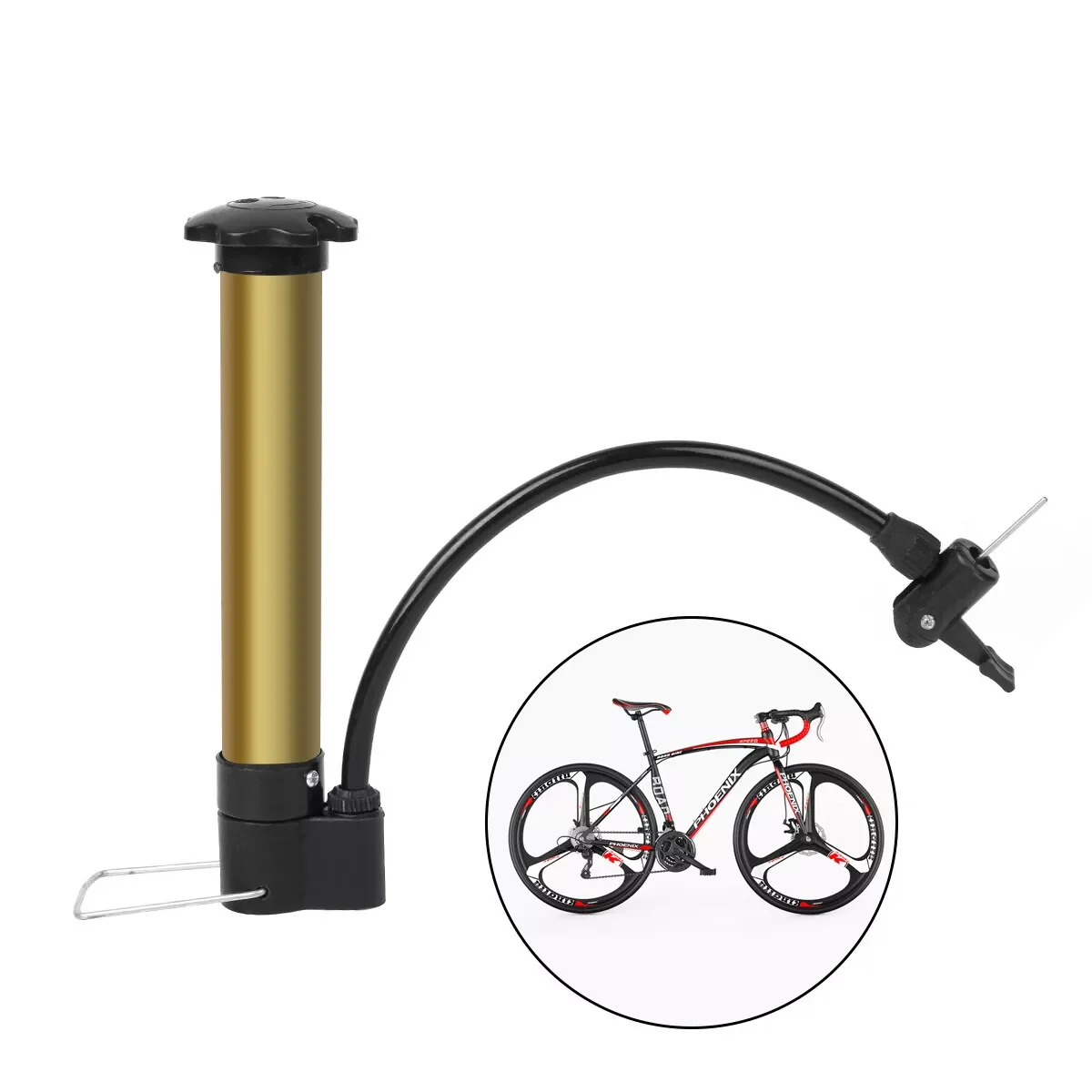 Portable Air  for Bicycle Basketball Volleyball and Other Sports Balls