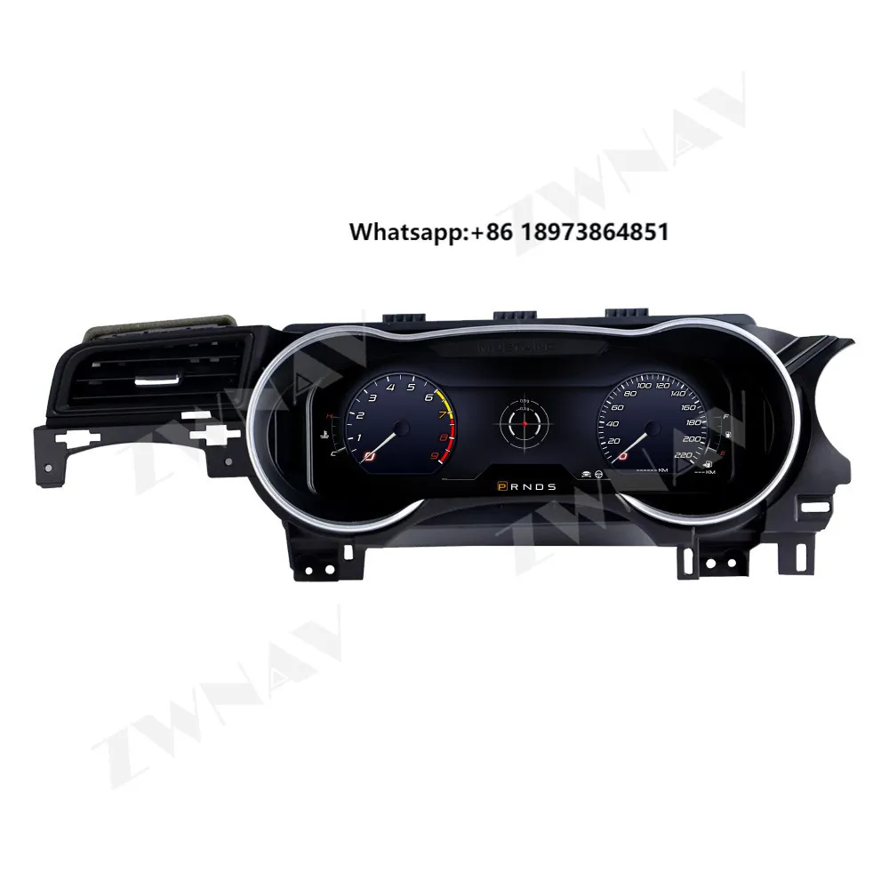 

ZWNAV 12.3 Inch LCD Digital Cluster for Ford Mustang 2015-2020 LCD Instrument Panel Car Dashboard Cockpit Speedmeters
