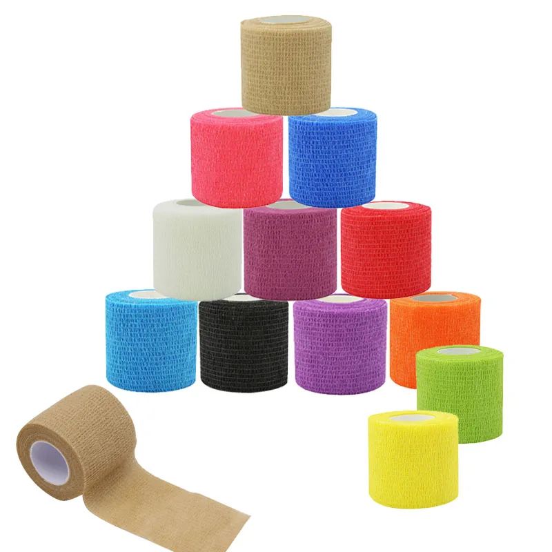 Colorful Sport Self Adhesive Breathable Elastic Bandage Tape 5m Elastoplast For Knee Support Pads Finger Ankle Palm Shoulder