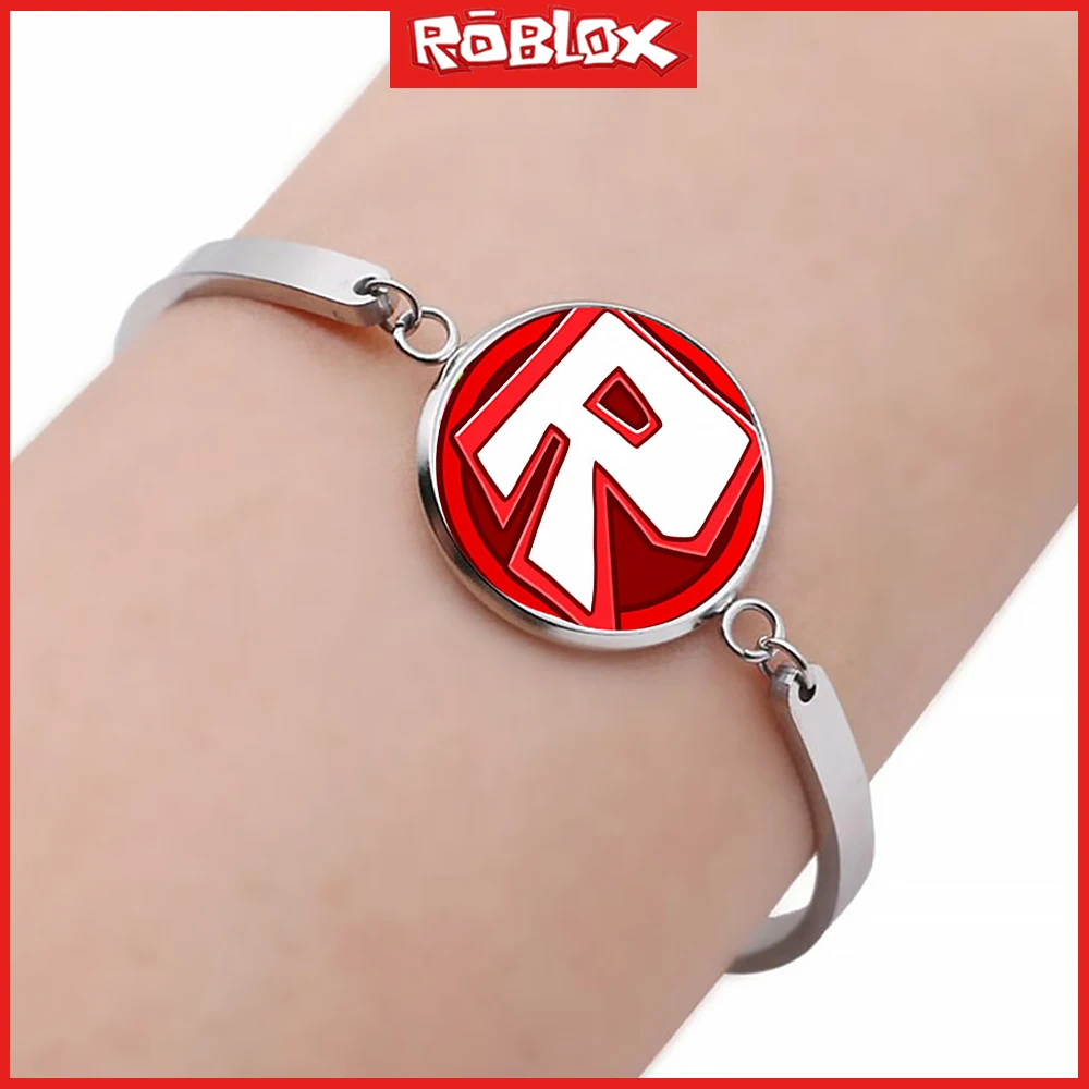 2024 New Game Roblox Cartoon Secondary Creative Fashion Time Gemstone Alloy Bracelet Bracelet Boys Girls Birthday Gift