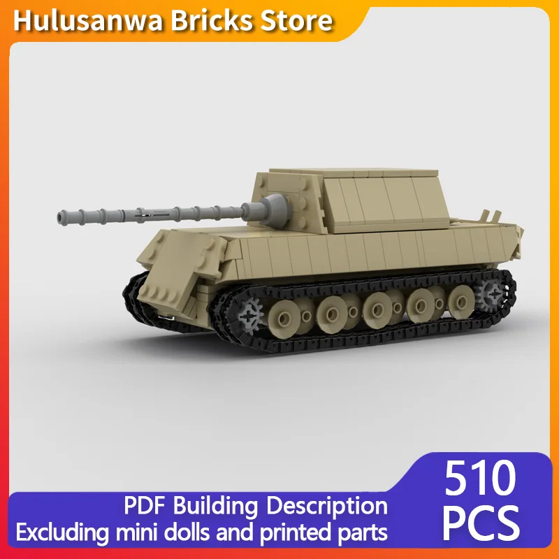 

Jagdtiger Tan WW2 тяжелый танк-разрушитель модель MOC строительные кирпичи военное оборудование модульная технология подарок праздник детский игрушечный костюм