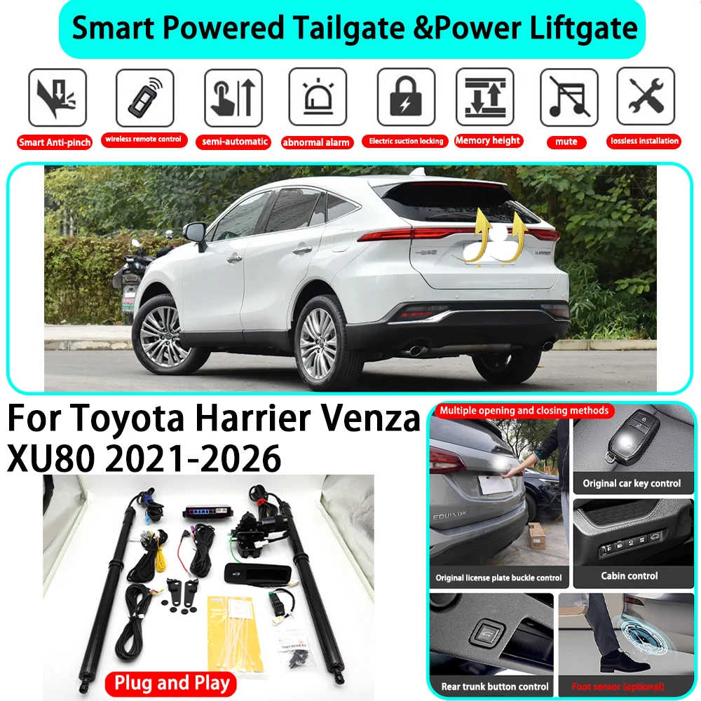 

for Toyota Harrier Venza XU80 2021-2026 OEM Smart Automatic Powered Tailgate Electric Power Tailgate Lift Kit Key Close