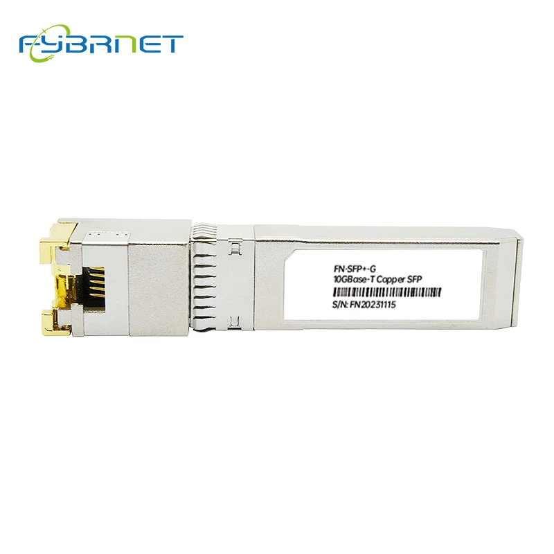 10G RJ45 Copper SFP+ Transceiver 30M/80M RJ45 Port 10GBase-T module Compatible with Mikrotik/Cisco for Ethernet Fiber Switch