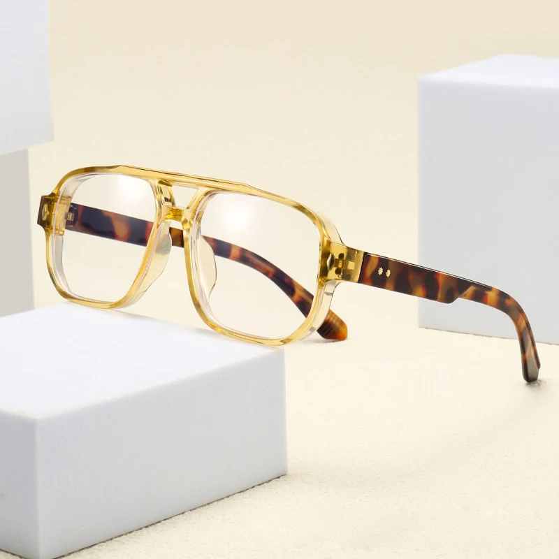 Square Frame Eyeglasses, Trendy Vision Glasses