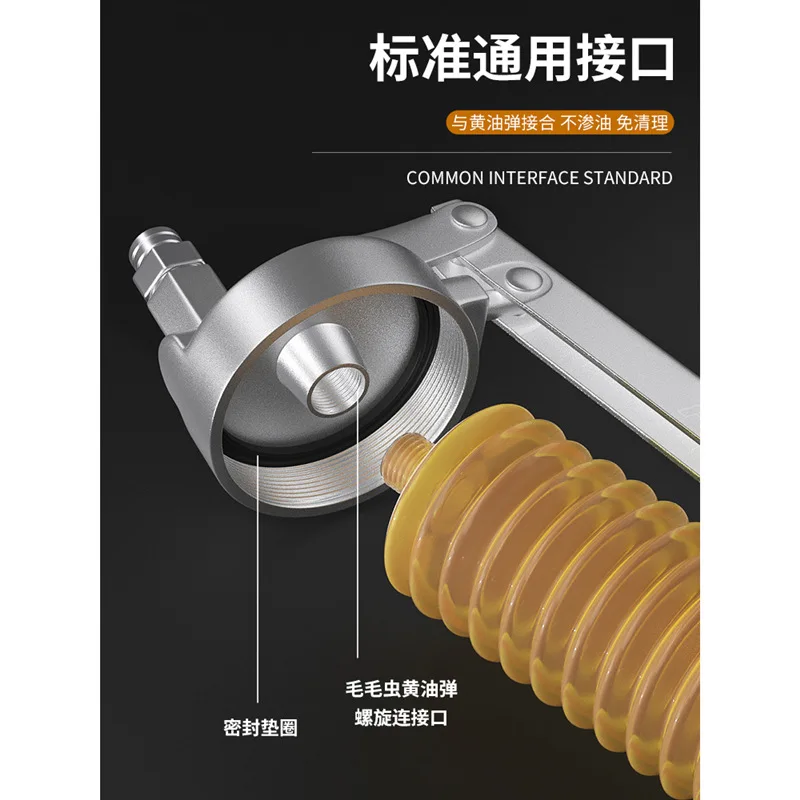 High pressure manual transparent excavator forklift gear type zipper special butter bullet tool