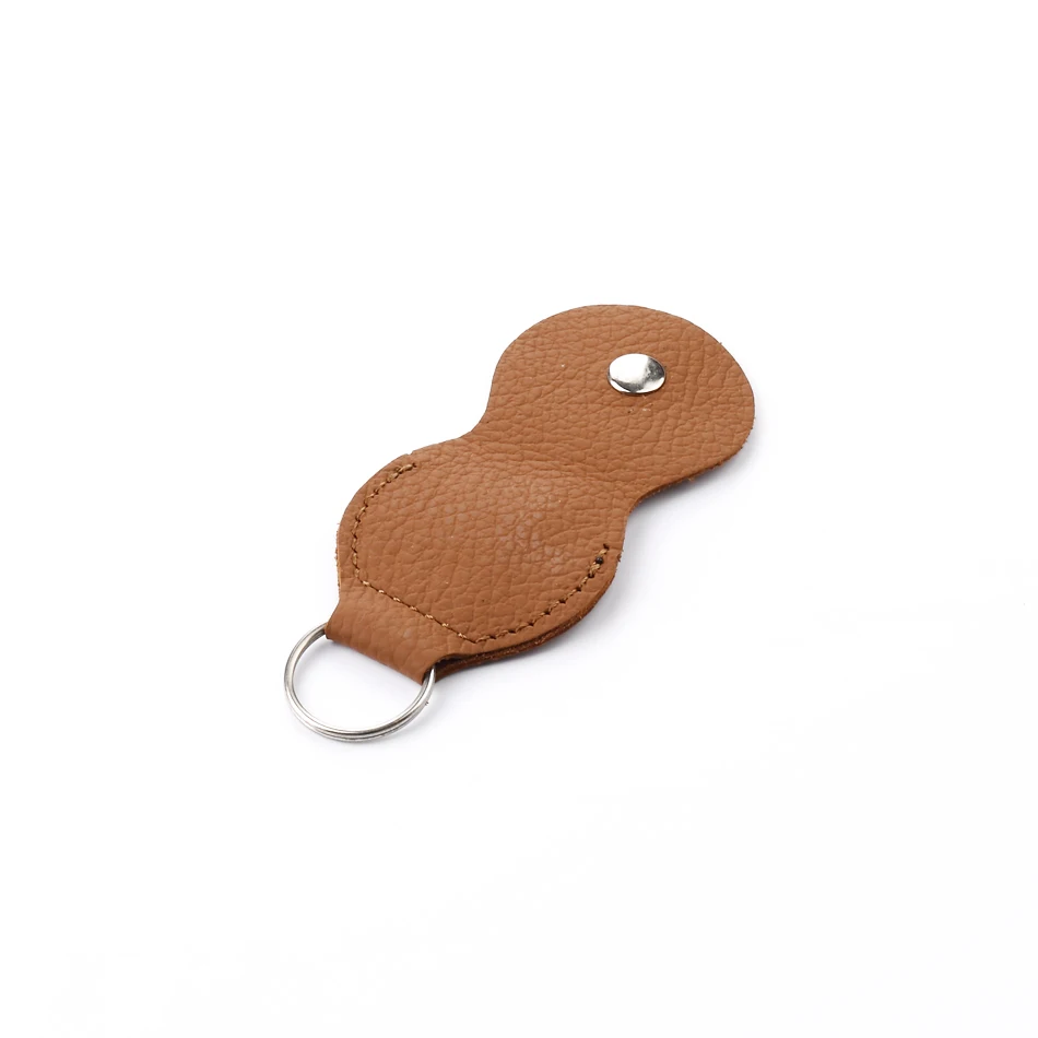 10Pcs Real Cow Leather Cowhide Key Chain Style Guitar Bass Picks Holder Picks Plectrums Case Bag Collection Wholesale