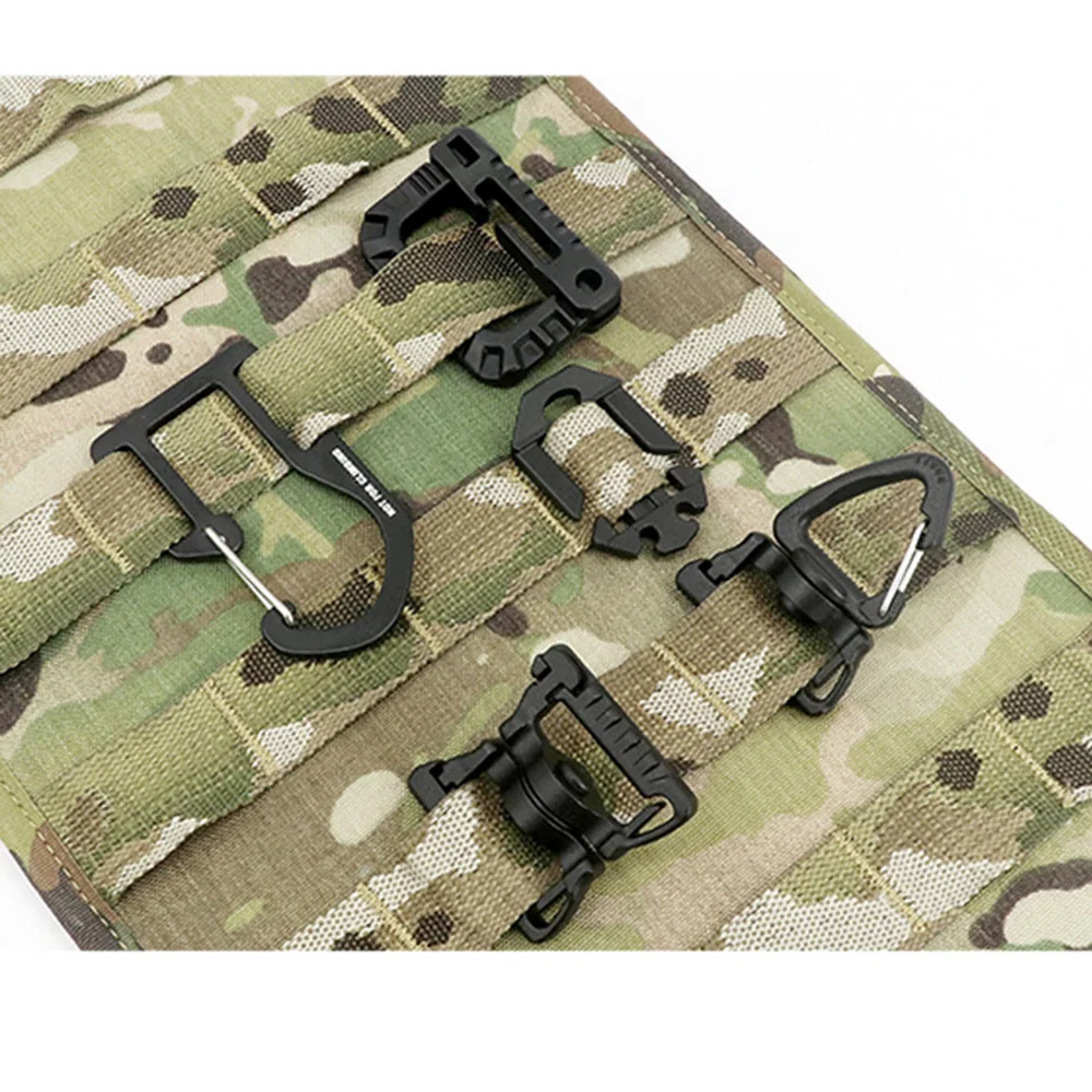 Safety QA Triangle Hook Quick Release Replacement Fasteners Buckle Rotating Hooks Tactical D-ring Buckle