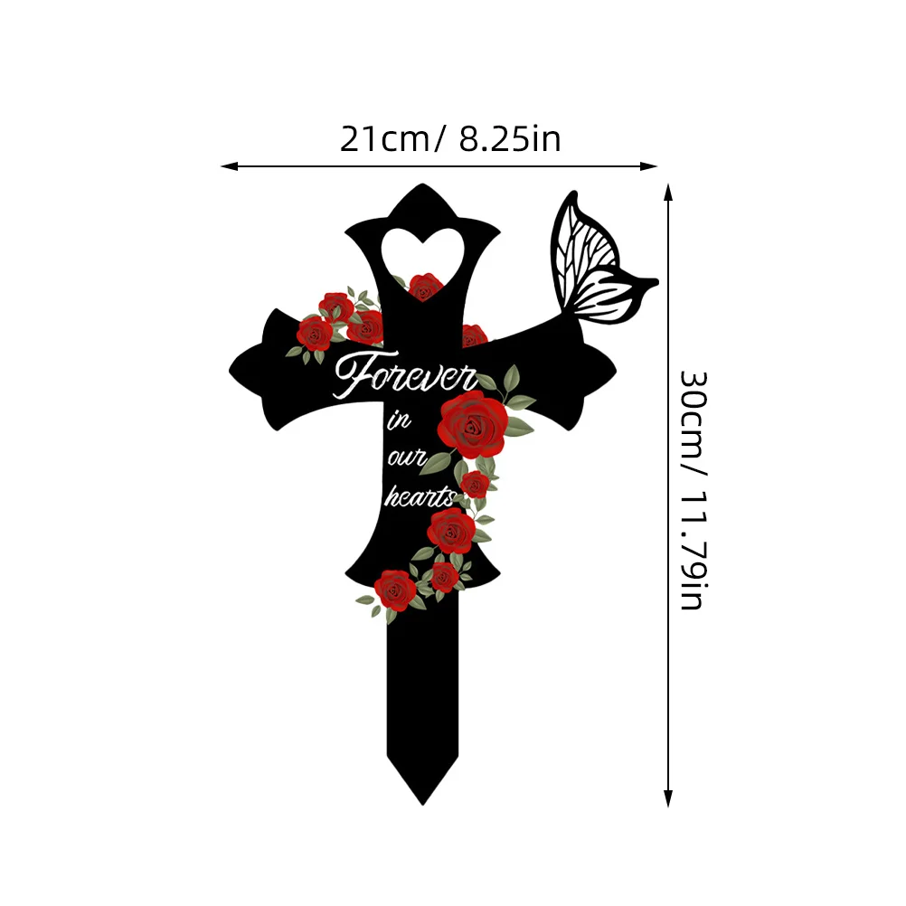 مقبرة القبر عبر حصة معدنية تذكارية الديكور حديقة ساحة النحت في الهواء الطلق علامة تذكارية علامة معدنية الصليب حديقة حصة