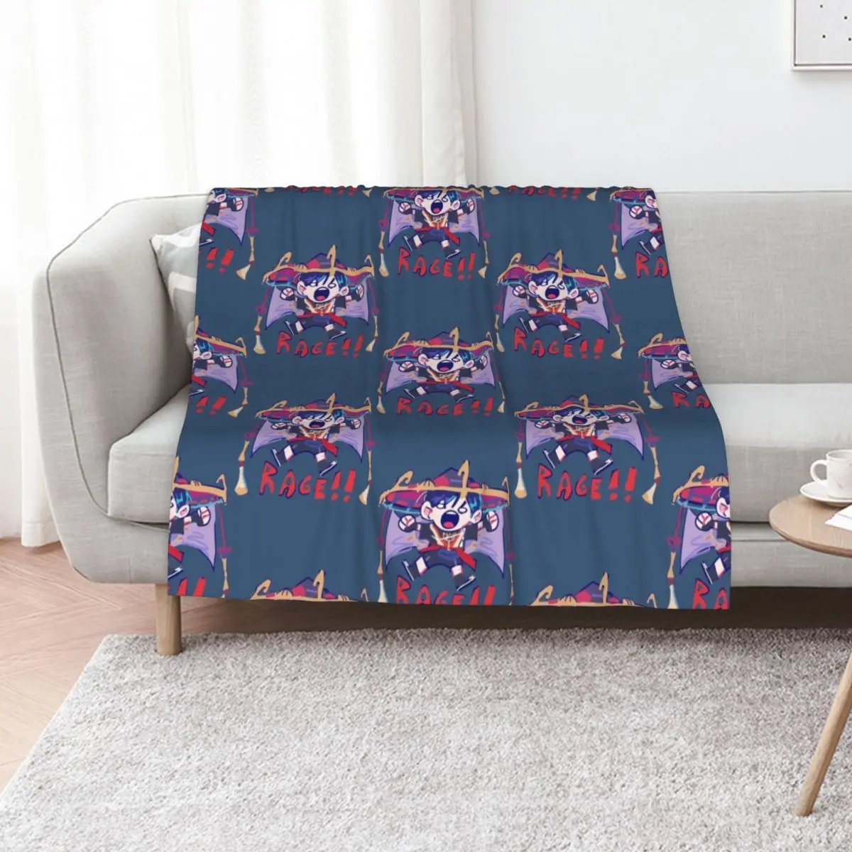 Rage de Scaramouche Throw Blanket Soft Plaid Sofa Luxury Throw Multi-Purpose wednesday Plaid Blankets