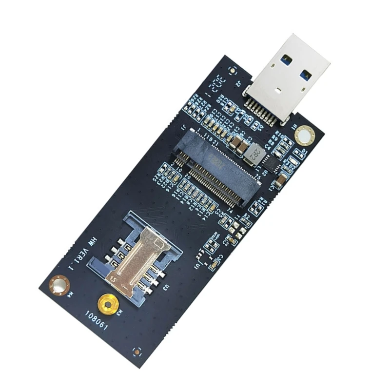 M2 USB Adapter DW5821E M2-NGFF DW5811e DW5816E EM7455 L860-GL USB3.0 Expansion Card for 3G/ 4G/ 5G LTE Module